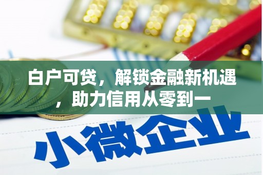 华阴白户可贷，解锁金融新机遇，助力信用从零到一