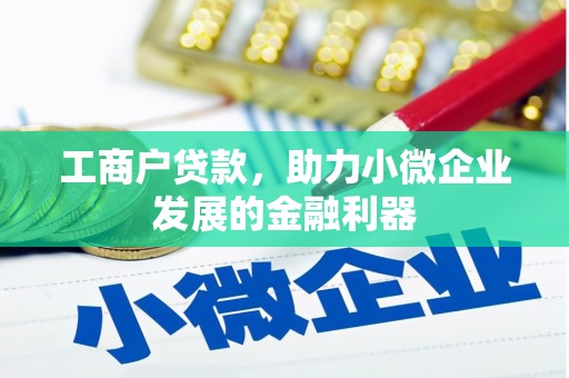 华阴工商户贷款，助力小微企业发展的金融利器