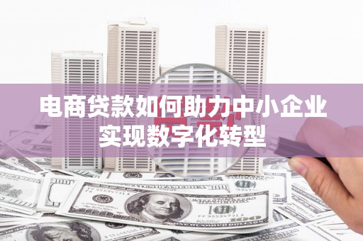 华阴电商贷款如何助力中小企业实现数字化转型