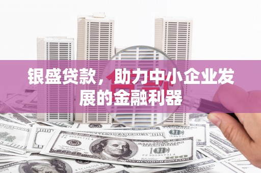 华阴银盛贷款，助力中小企业发展的金融利器