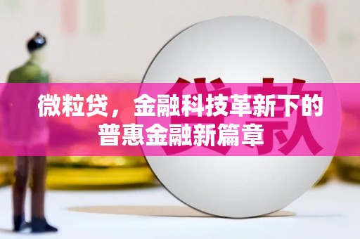 华阴微粒贷，金融科技革新下的普惠金融新篇章