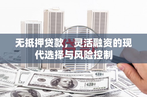 华阴无抵押贷款，灵活融资的现代选择与风险控制