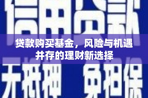 华阴贷款购买基金，风险与机遇并存的理财新选择