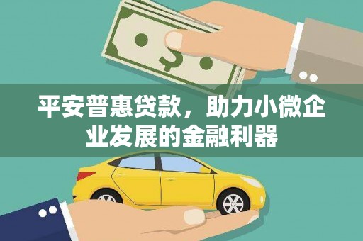 华阴平安普惠贷款，助力小微企业发展的金融利器
