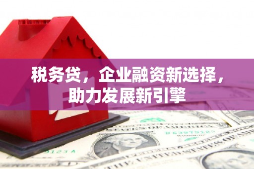 华阴税务贷，企业融资新选择，助力发展新引擎