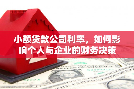 华阴小额贷款公司利率，如何影响个人与企业的财务决策