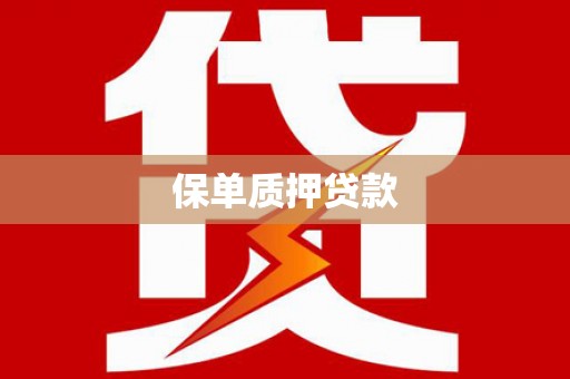 华阴保单质押贷款