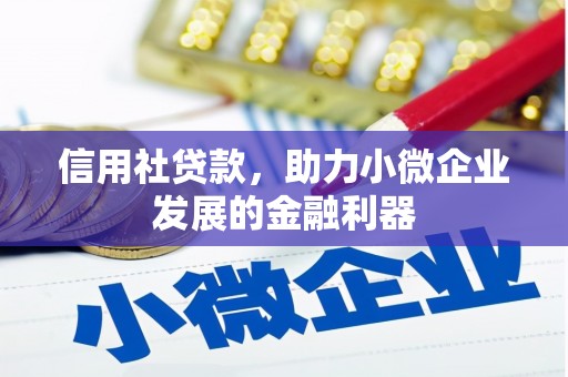 华阴信用社贷款，助力小微企业发展的金融利器
