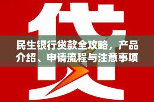 华阴民生银行贷款全攻略，产品介绍、申请流程与注意事项